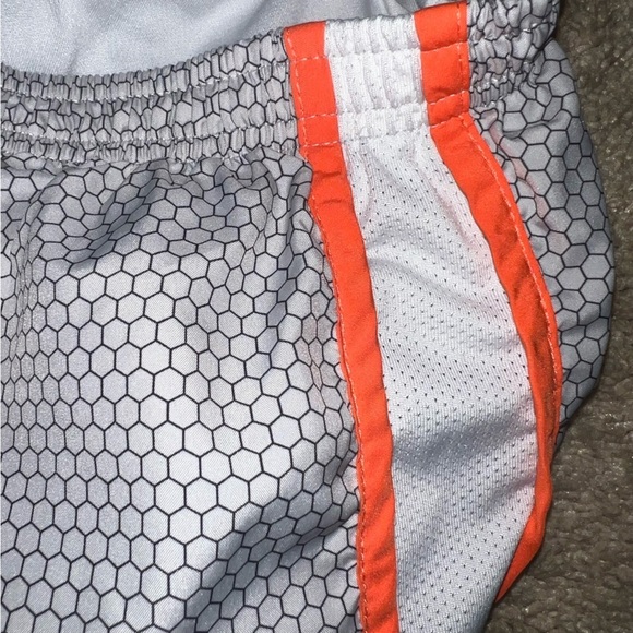 Nike Dri Fit Running Shorts Women’s Lined Gray and Orange Size Medium - Picture 3 of 6